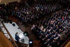 J. D. Vance lors de son discours à la Conférence de Munich sur la sécurité, le 14 février 2025.