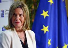 Верховный представитель Европейского союза по иностранным делам и политике безопасности Европейского Союза Федерика Могерини на третьей международной донорской конференции по Сирии в Брюсселе. Место: Бельгия, Брюссель. Автор: Алексей Витвицкий/РИА Новости. Третья международная донорская конференция по Сирии в Брюсселе