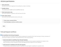GitHub Actions Permission Settings