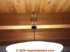 New knob and tube wiring for lighting in Japan (C) InspectApedia.com & lighting catalogs