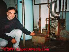 Steam condensate return pump system © D Friedman at InspectApedia.com