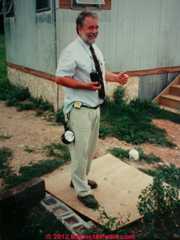 Caravan site debris and site hazards (C) Daniel Friedman