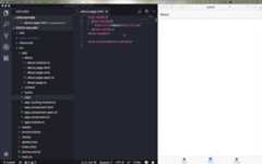 Live Reload Feature in Ionic App Animated GIF showing the live reload feature in an Ionic app, with changes in code immediately updating the app in a web browser.