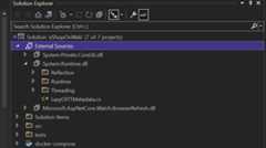 External Sources node in Solution explorer