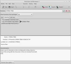 The function call browser