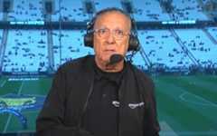 Galvão Bueno se derreteu por Vitor Roque, do Palmeiras (Foto: Reprodução)