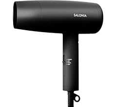 SALONIA サロニア スピーディーイオン ドライヤー 大風量 速乾 軽量 マイナスイオン ヘアドライヤー SL-013AB ブラック【Amazon.co.jp限定】