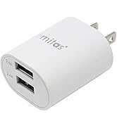 mitas USB ACアダプタ 2ポート 急速 2.4A スマートIC PSE取得 イーラリー 正規品 ER-UALY24 【単品】ホワイト