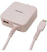 ≪急速充電20W & 2台同時充電≫ mitas USB 充電器 Type-C ケーブル一体型 USB-Aポート付き 海外対応 タイプC PD対応 PSE認証済み スマホ タブレット対応 おしゃ...