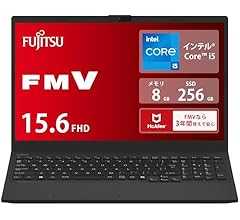 FMV 富士通 【アウトレット】 ノートパソコン WA1/J2 (Win 11/15.6型/Core i5/8GB/SSD 256GB/Officeなし) AHシリーズ FMVWJ2A151_AZ