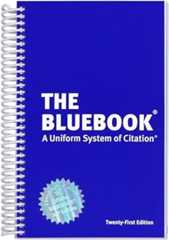 Book cover The Bluebook: A Uniform System of Citation
