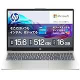 【Amazon.co.jp限定】HP ノートパソコン HP 15-fd 第13世代 インテル Core i5-1334U プロセッサー 16GB メモリ 512GB SSD Bluetooth 指紋認証 薄型 ナチュラルシルバー Microsoft Office 2024 メーカー 1年間 Copilotキー搭載【2025年夏モデル】 製品画像:3位