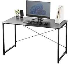 サンワダイレクト パソコンデスク 幅120×奥行60cm モニターアーム対応 机 PCデスク 組立簡単 ブラック 100-DESKF004BK3