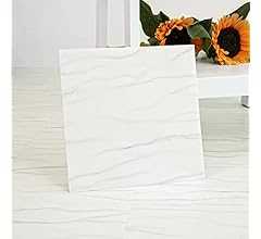 フロアタイル 大理石 置くだけ 配送込み 20枚入り 約1畳 床 リメイク シート トイレ 浴室 玄関 防水 フロアシート 貼ってはがせる 模様替え 接着剤不要 フロリングシート 床材 (大理石柄 白Xグレー 型番号051)