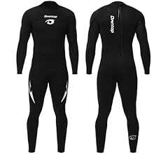 Owntop 3mm ウェットスーツ メンズ フルスーツ ストレッチ ネオプレン素材 日焼け止め UVカット 保温 ワンピース ダイビング サーフィン フィッシング マリンスポーツ メンズ ウォータースーツ