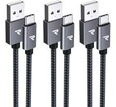 【1m+1m+2m 3本/黒】RAMPOW usb c ケーブル タイプc ケーブル 15W QC3.0対応高速充電 USB-C & USB-A 2.0規格データ転送 iPhone17/Air/16/16e/15 充電 Sony Xperia/S…