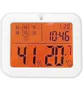 デジタル温湿度計 デジタル時計 壁掛け 高精度 温湿度計 ベビー ベビー用品 デジタル 温度計 湿度計 時計機能 熱中症 カビ 肌ケア ベビー スタンド マグネット フック穴付き 測定器 ...