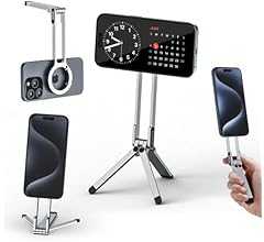 Ulanzi MA30 スマホ三脚 ミニ三脚 全金属製 magsafeに対応 折りたたみ式 持ち運び便利 スタンド&手持ちモード 360度回転 自撮り棒 スマホスタンド 携帯スタンド 安定 軽量 角度調整可能 横置き/縦置き 卓上三脚 セルフィー…