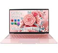 ESBOOKノートパソコン 【MS Office 2024搭載&Windows 11 Pro】14インチIPS液晶/1920×1080FHDディスプレイ カメラ付き/薄型PCノート高性能CPU/初期設定不要/8Gメモリ/無線LAN/大容量SSD/…