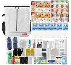 アイリスオーヤマ(IRIS OHYAMA) 防災グッズ 防災リュック 防災セット 食品付き 2人用 67点 NBS2-67 簡易トイレ 保存食 保存水 ホワイト