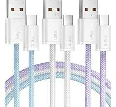 Senetem USB Type C ケーブル 【2m+2m+2m 3本】 タイプc ケーブル 3A急速充電 cタイプ 充電ケーブル QuickCharge3.0対応 iPhone16/iPhone15/GalaxyS24/Pixel/Googl…