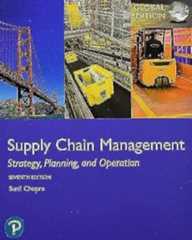 Supply Chain Management: Strategy, Planning, and Operation, Global Edition