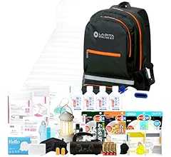 LA・PITA 防災セット SHELTERプレミアム 1人用【NS】 (ブラック) 防災リュック 防災グッズ 避難セット 災害対策 非常用持ち出し袋 非常用トイレ 国産米 非常食 日本製 保存水