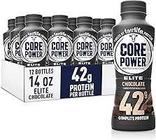 Core Power Elite High Protein Shake, Chocolate, 42g Bottle, 14oz, 12 Pack