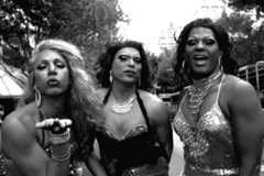 Three sista girls ready to party at the 2013 Mardi Gras in Sydney, New South Wales. Barbara McGrady Photo acquisition