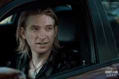 Image may contain Domhnall Gleeson Adult Person Car Transportation Vehicle Face and Head