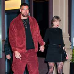 トラビス・ケルシー、テイラー・スウィフトTaylor Swift and Travis Kelce seen in NoHo on November 06 2025 in New York City.