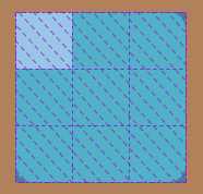 ocupando o espaço inteiro da célula