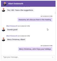 Loading messages on demand in Angular Chat UI component