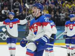 Juraj Slafkovský po zápase Švédsko - Slovensko na ZOH 2026.