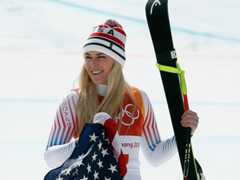 Americká lyžiarka Lindsey Vonnová.