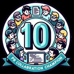 I have participated in pull requests with 10 or more people I have participated in pull requests with 10 or more people