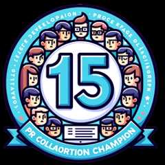 I have participated in pull requests with 15 or more people I have participated in pull requests with 15 or more people