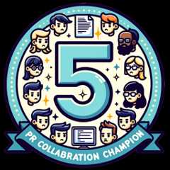 I have participated in pull requests with 5 or more people I have participated in pull requests with 5 or more people