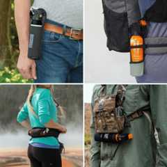 【2025年】熊避けスプレーで助かった人はいない?|日米の成功事例と統計データ(動画付き) 18 熊撃退スプレーの複数の種類のホルスター