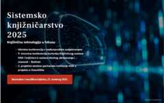 Korisnička konferencija „Sistemsko knjižničarstvo 2025.: Knjižnična tehnologija u fokusu“ Vizualni identitet konferencije Sistemsko knjižničarstvo 2025.