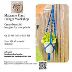 Macrame Plant Holder Workshop Macrame Plant Holder Workshop