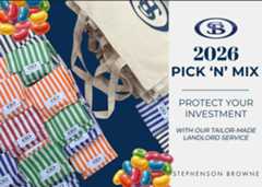 Stephenson Browne has unveiled a new 2026 'Pick ‘N’ Mix' service supporting self-managing landlords, as significant reforms under the Renters’ Rights Act (RRA) come into force from May 1 (Photo: Supplied). Stephenson Browne has unveiled a new 2026 'Pick ‘N’ Mix' service supporting self-managing landlords, as significant reforms under the Renters’ Rights Act (RRA) come into force from May 1 (Photo: Supplied).
