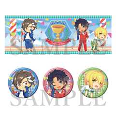 京まふ2020 Fate/Grand Order コダマ描き下ろしミニキャライラスト使用スポーツタオル&缶バッジセット