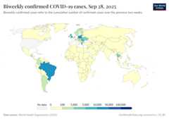 A thumbnail of the "Biweekly confirmed COVID-19 cases" chart