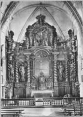 ensemble du mobilier du choeur (autel, 2 tabernacles, 3 gradins, exposition, retable, clôture de choeur)