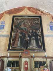 tableau : Donation du rosaire et vœu de Louis XIII (?) (la)