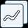 icon of 2 stacked documents with line graph
