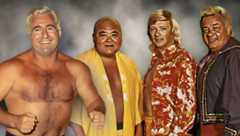 Jack Donovan, Tojo Yamamoto, Jerry Jarrett, and Jackie Fargo.