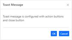 JavaScript Toast Control