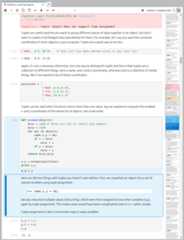 a screenshot showing the notebook minimap